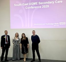 KSS Locality Dean Dr Ruth Silverton with MTW CEO Miles Scott, DUME Dr Pamela Leventis & DME Dr Derek Harrington